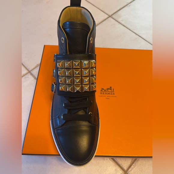 Hermes Women Stud High Top Sneakers - Picture 4 of 10